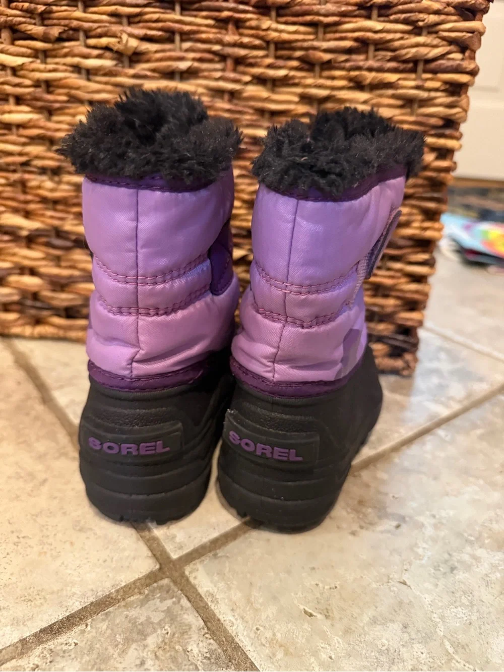 Sorel Purple Youth Snow Commander Snow Boots